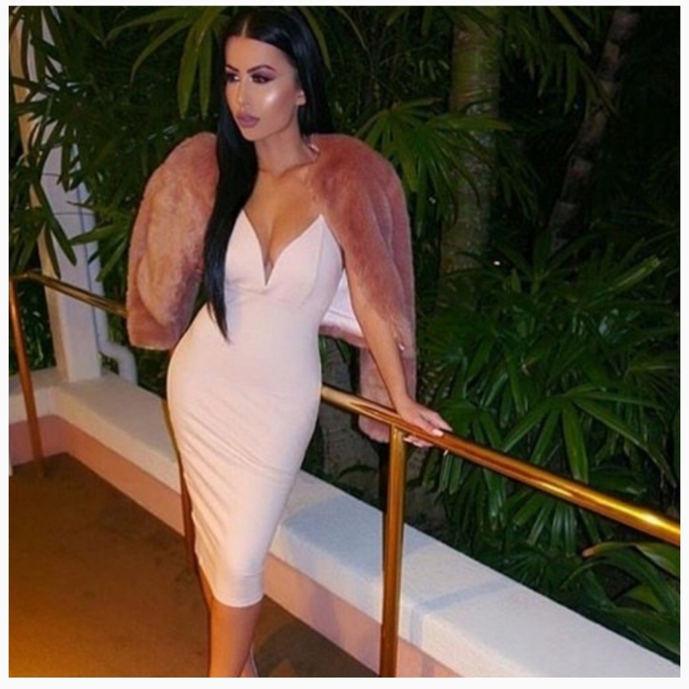 PINK BLUSH COCTAIL PARTY NIGTH OUT DRESS